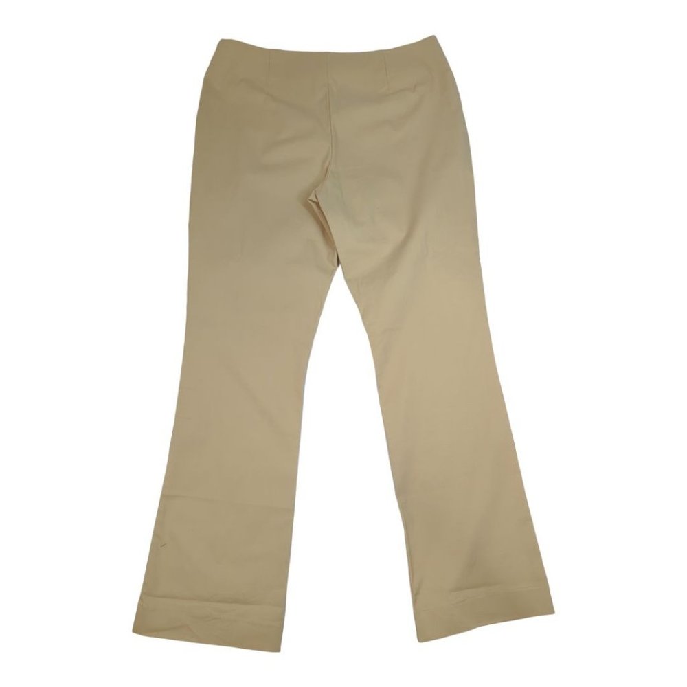 Boston Proper Light Tan Flat Front Side Zipper Dress Pants Slacks Size 16 - Picture 2 of 6